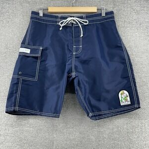 Kanvas By Katin Board Shorts Men Size 31 Navy Blue Beach Summer Surfing